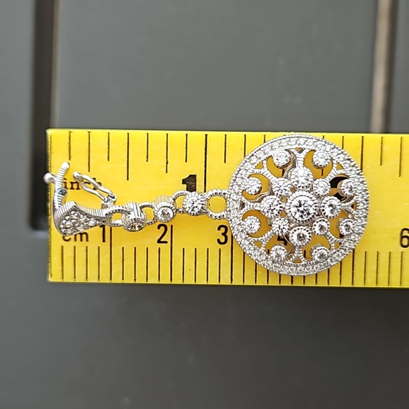 Judith Ripka Sterling Silver Diamonique Neckace And Earring Set - Picture 7 of 16